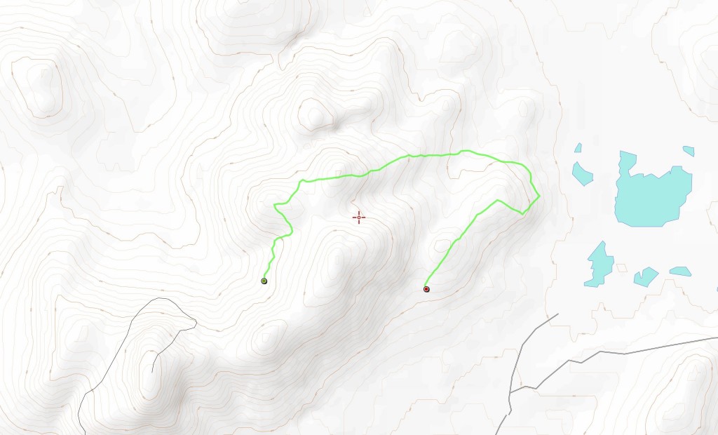 Neljännen päivän reitti (6,9 km).