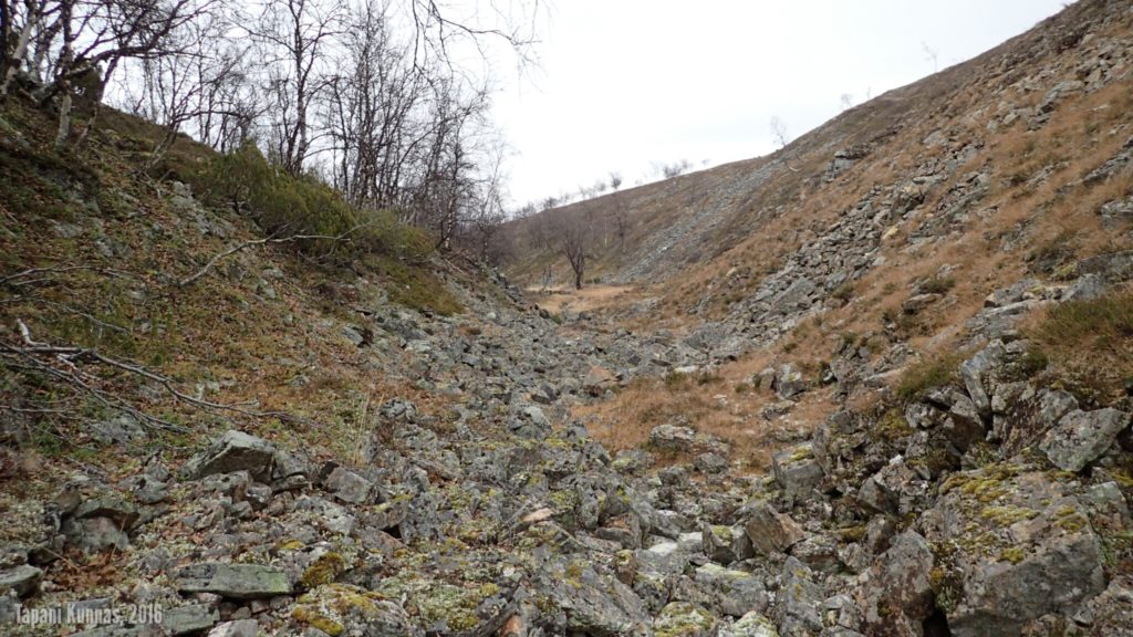 Tämä kuru on pohjaltaan laakea ja siten helppokulkuinen.