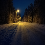 Joulukuussa päivä on lyhyt.